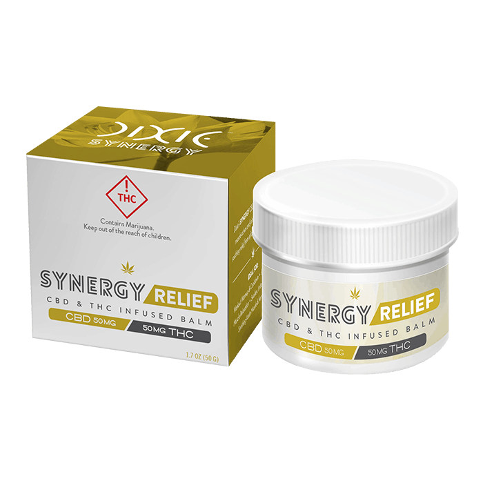 Back view of Dixie-Synergy-Relief-CBD&THC-Infused-Balm