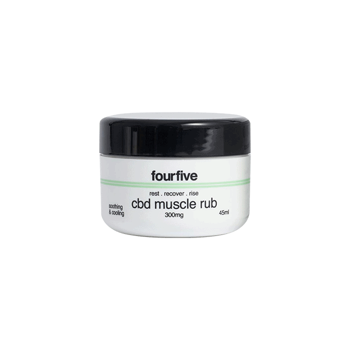 Front view of FourFive-CBD-Muscle-rub