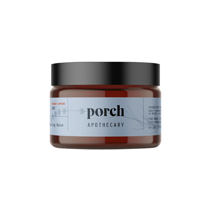 Front view of porch apothecary lavander balm