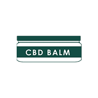 A green colored CBD Balm Jar