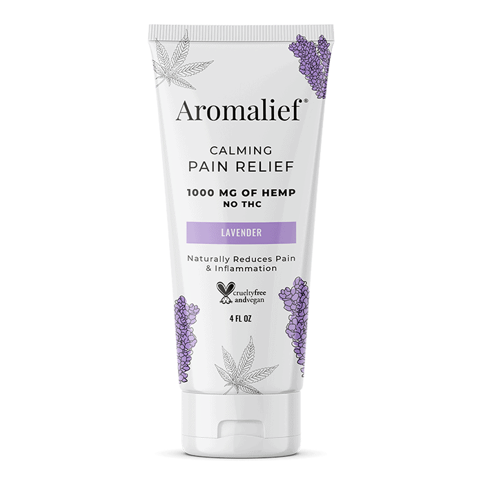 Back view of Aromalief Calming Pain Relief (Lavender)