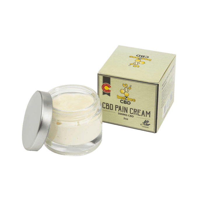Back view of Beezbee CBD Pain Cream