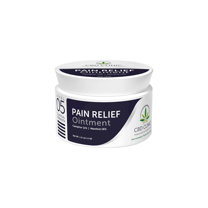 back view of cbd clinic pain relief ointment level 5