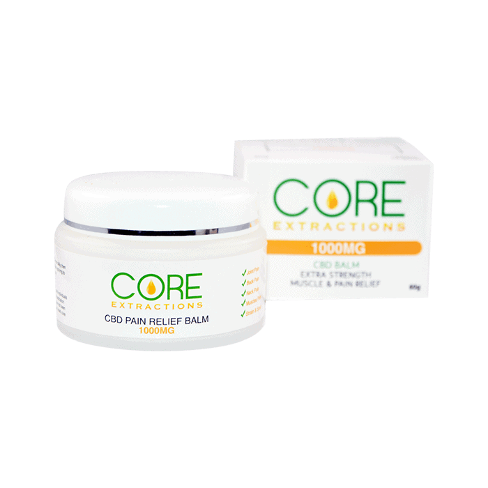 Back view of core extractions cbd pain relief