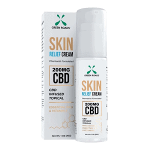 Front view of GreenRoads CBD Skin Relief Cream