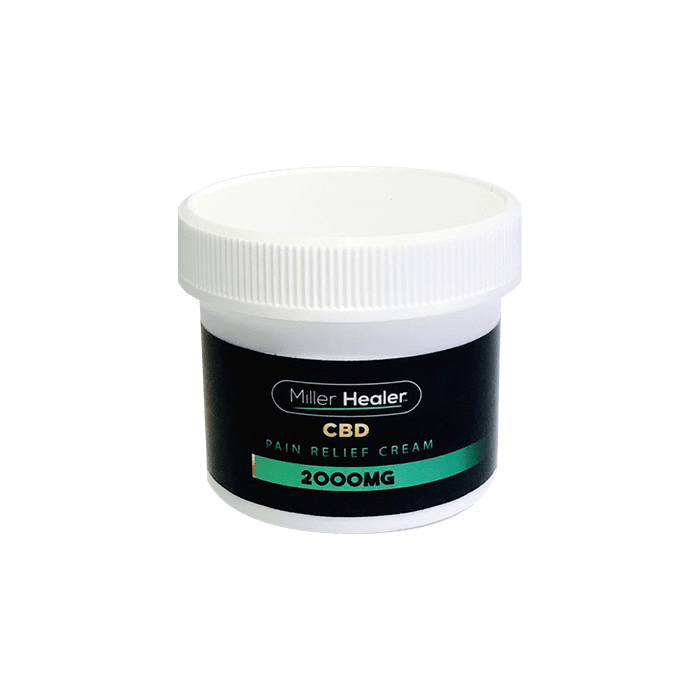 Back view of Miller Healer CBD Pain Relief Cream