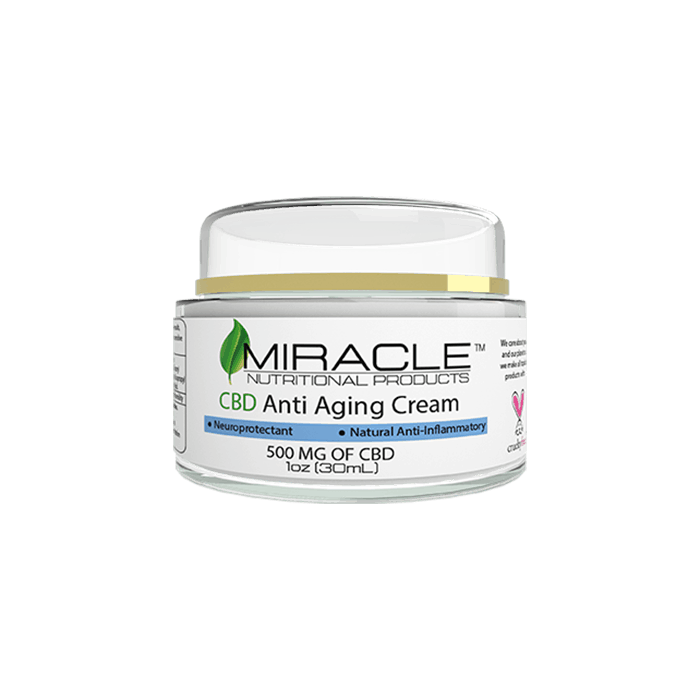 Front view of Miracle CBD Anti Aging Cream