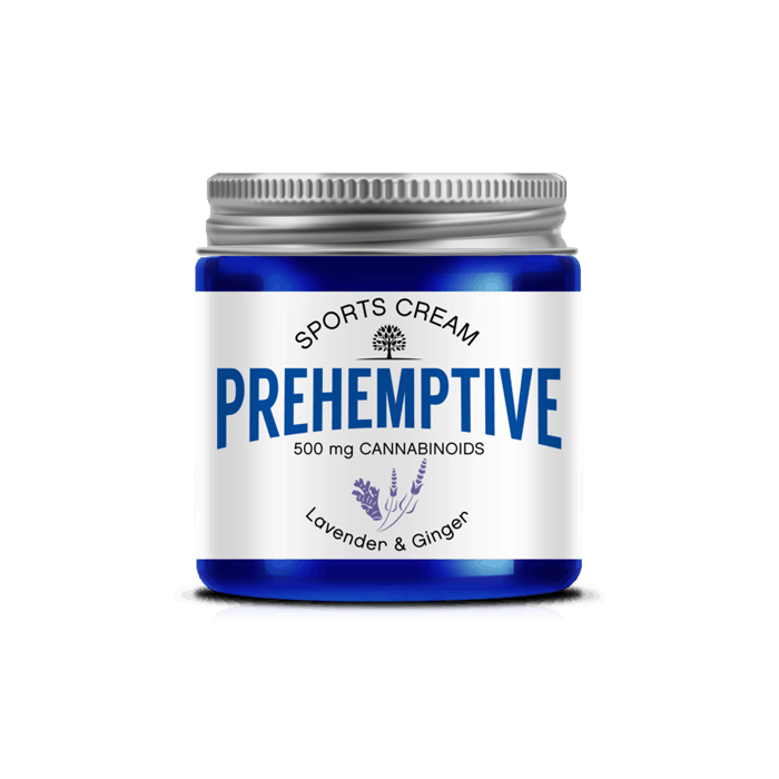 Back view of Prehemptive-Natural-Pain-Relief-CBD-Cream-Lavender-&-Ginger
