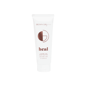 front view of brown girl jane heal body butter