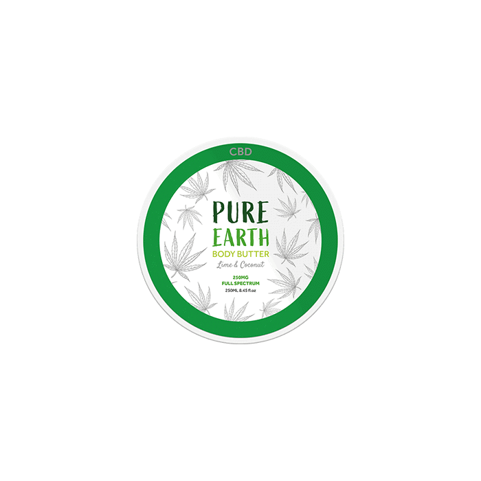 Back view of pure earth body butter
