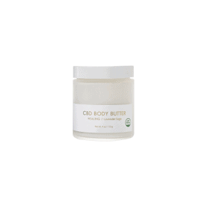 front view of yuzu soap cbd body butter